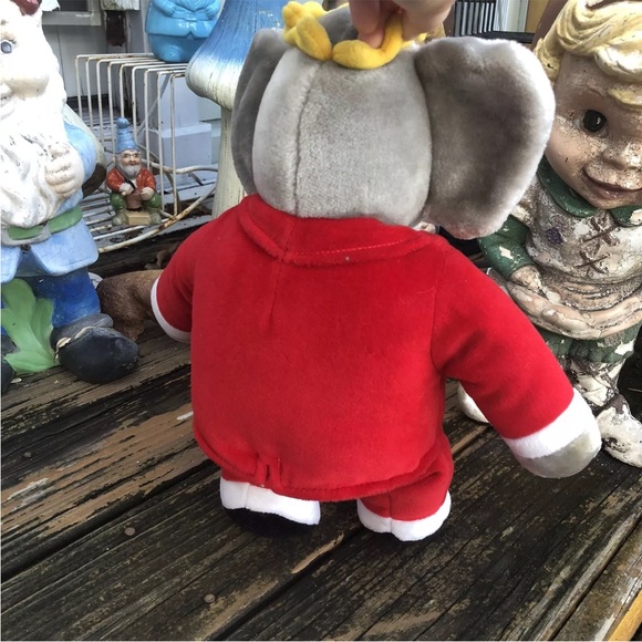 Gund Babar Elephant King Macys Plush Red 1988 Stuffed Animal 15” Vintage 80s - Picture 5 of 9
